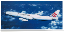 China Airlines Airbus A-340-313X reg unk