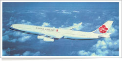 China Airlines Airbus A-340-313X reg unk