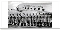 Chicago and Southern Air Lines Douglas DC-3 reg unk