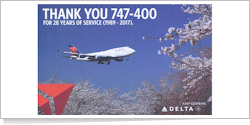 Delta Air Lines Boeing B.747-451 reg unk