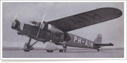 KLM Royal Dutch Airlines Fokker F-XII PH-AIH
