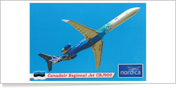 Nordica Bombardier / Canadair CRJ-900ER ES-ACB