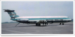 British Midland Airways British Aircraft Corp (BAC) BAC 1-11-523FJ G-AXLL