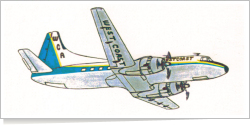 West Coast Airlines Martin M-404 reg unk