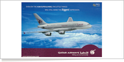 Qatar Airways Airbus A-380-861 reg unk