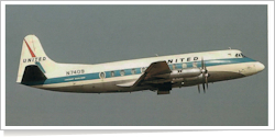 United Air Lines Vickers Viscount 745D N7409