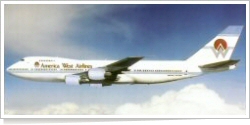 America West Airlines Boeing B.747-206B reg unk