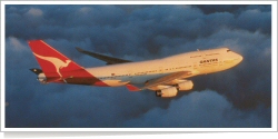 Qantas Boeing B.747-400 reg unk