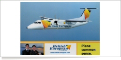 British European de Havilland Canada DHC-8-200 Dash 8 reg unk