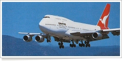 Qantas Boeing B.747-300 reg unk