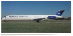 Aerolineas Argentinas McDonnell Douglas MD-88 reg unk