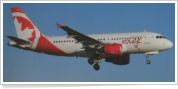 Rouge Airbus A-319-112 C-GSJB