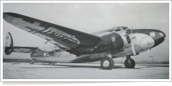 United Air Lines Lockheed L-18-10 Lodestar NC25630