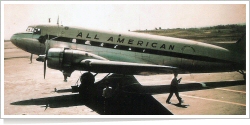 All American Airways Douglas DC-3 reg unk