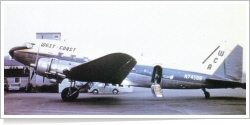 West Coast Airlines Douglas DC-3 (C-47-DL) N74589
