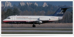 Canadian Regional Airlines Fokker F-28-1000 C-FCRW