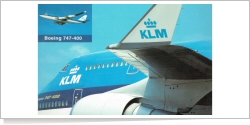 KLM Royal Dutch Airlines Boeing B.747-406 reg unk