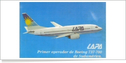 LAPA Boeing B.737-700 reg unk