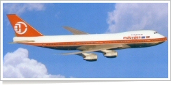 Malaysian Airline System Boeing B.747-200 reg unk
