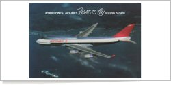 Northwest Airlines Boeing B.747-451 reg unk