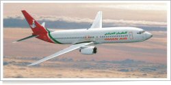 Oman Air Boeing B.737-8Q8 reg unk
