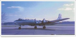 United Air Lines Douglas DC-6 reg unk