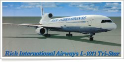 Rich International Airways Lockheed L-1011 TriStar reg unk