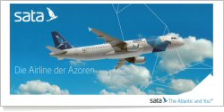SATA International Airbus A-320-214 reg unk