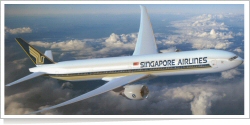 Singapore Airlines Boeing B.777-312 reg unk