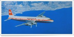 Swissair Douglas DC-7C reg unk