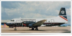 British Airways Hawker Siddeley HS 748-287 Srs 2A G-BCOF