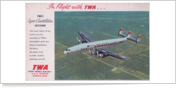 Trans World Airlines Lockheed L-1649A Constellation reg unk