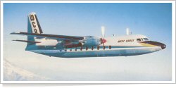 West Coast Airlines Fairchild-Hiller F.27 reg unk